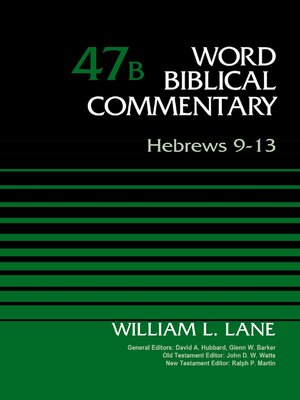 cover image of Hebrews 9-13, Volume 47B